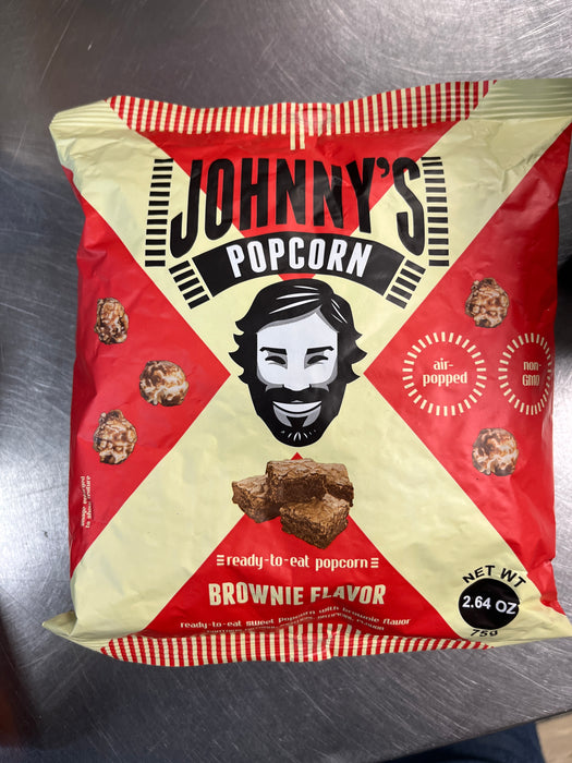 Johnny’s popcorn brownie flavor